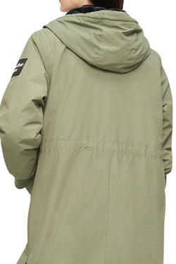 Calvin Klein Olive Water-Resistant Hooded Jacket thumbnail 1