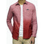 Calvin Klein Ombre Button-down Long Sleeve Shirt Garnet