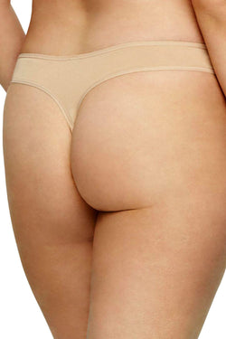 Calvin Klein PLUS Bare-Nude Cotton Form Thong thumbnail 2