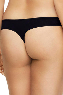 Calvin Klein PLUS Black Cotton Form Thong thumbnail 1