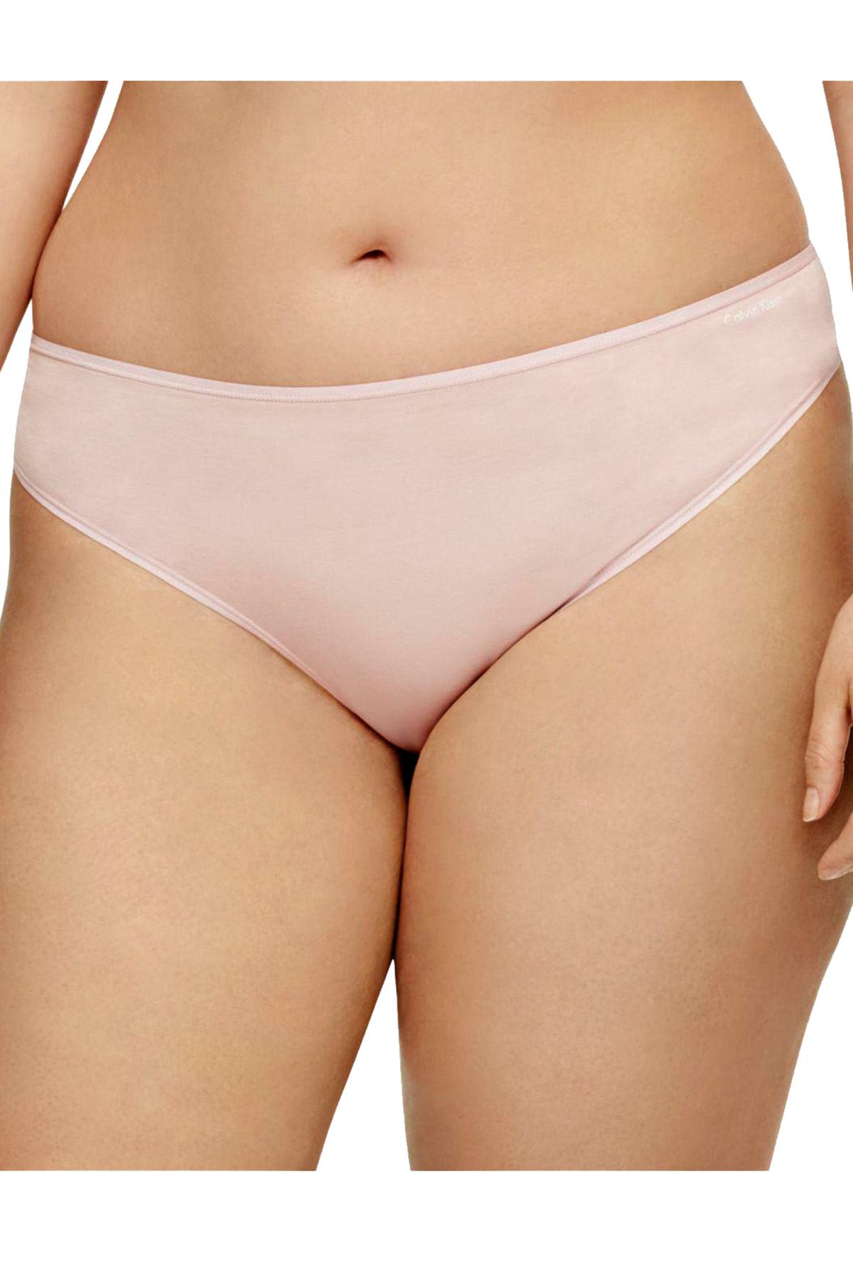 Calvin Klein PLUS Connected-Pink Cotton Form Bikini Brief