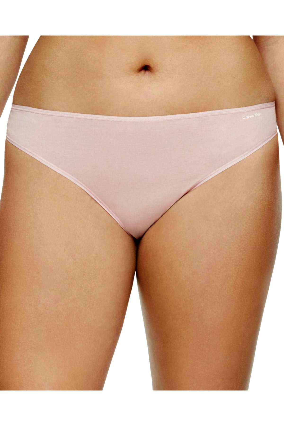 Calvin Klein PLUS Connected-Pink Cotton Form Thong