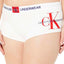 Calvin Klein PLUS Monogram Logo Boyshort in White