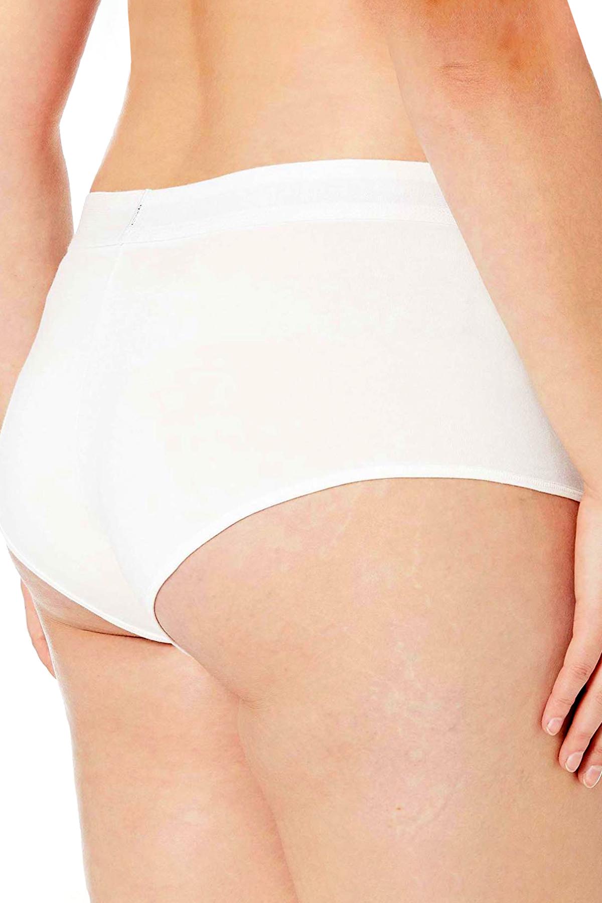 Calvin Klein PLUS Monogram Logo Boyshort in White