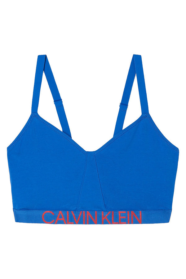 Calvin Klein PLUS Stellar Blue Statement 1981 Unlined Triangle Bralette