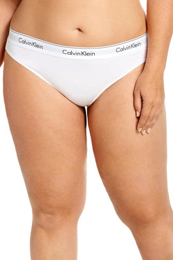 Calvin Klein PLUS White Modern Cotton/Modal Thong thumbnail 3