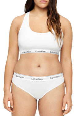 Calvin Klein PLUS White Modern Cotton/Modal Thong thumbnail 4