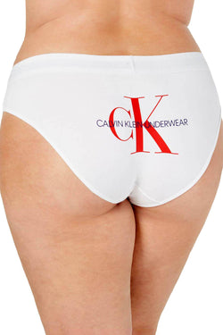 Calvin Klein PLUS White Monogram Bikini Brief thumbnail 2