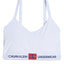Calvin Klein PLUS White Monogram Triangle Bralette
