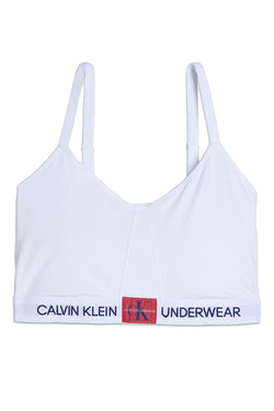 Calvin Klein PLUS White Monogram Triangle Bralette thumbnail 3