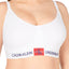 Calvin Klein PLUS White Monogram Triangle Bralette