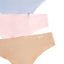 Calvin Klein Pastel Pink/Blue/Nude Invisibles Thong 3-Pack