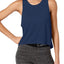 Calvin Klein Peformance Graphite-Blue Epic Knit High-low Tank Top