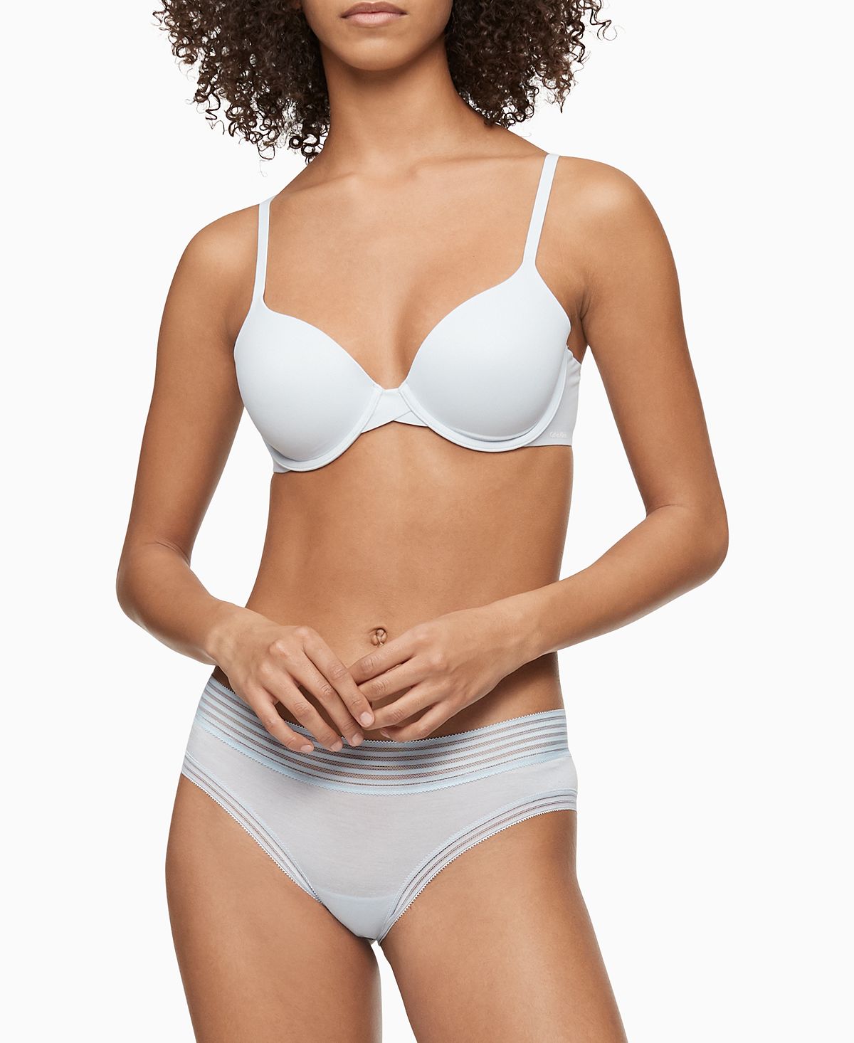 Calvin Klein Perfectly Fit Full Coverage T-shirt Bra F3837 Polished Blue