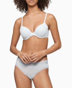 Calvin Klein Perfectly Fit Full Coverage T-shirt Bra F3837 Polished Blue thumbnail 3