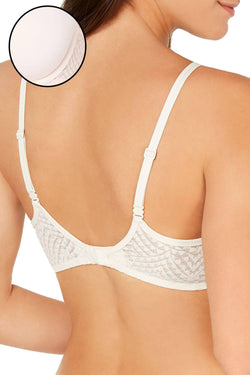 Calvin Klein Perfectly Fit Geometric Lace TShirt Bra in Nymphs Thigh thumbnail 4