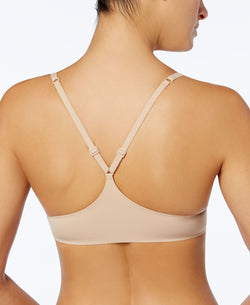 Calvin Klein Perfectly Fit Plunge Racerback Bra Qf1092 Bare Nude thumbnail 2