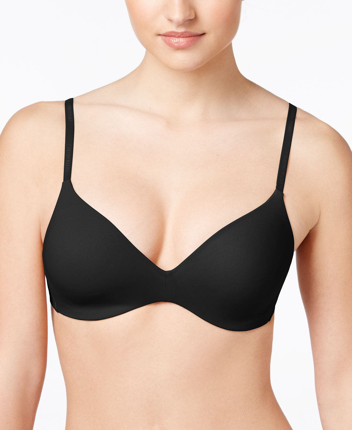 Calvin Klein Perfectly Fit Wirefree Tshirt Convertible Bra F2781 Black