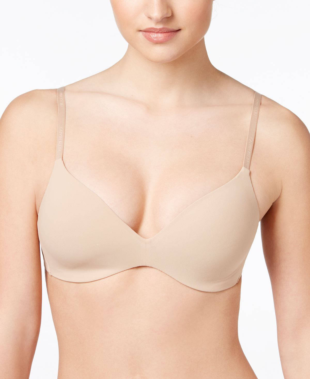 Calvin Klein Perfectly Fit Wirefree Tshirt Convertible Bra F2781 Sand Dune (Nude 4)