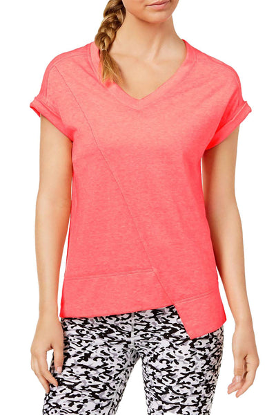 Calvin Klein Performance Ablaze V-Neck Asymmetrical Hem Top