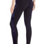 Calvin Klein Performance Black/Navy Crushed-Velour-Inset High-Waist Legging