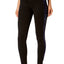 Calvin Klein Performance Black/Navy Crushed-Velour-Inset High-Waist Legging