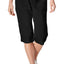 Calvin Klein Performance Black Poplin Convertible Capri Cargo Pant