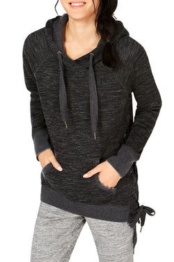 Calvin Klein Performance Black Shadow Side Lace-Up Hoodie thumbnail 1