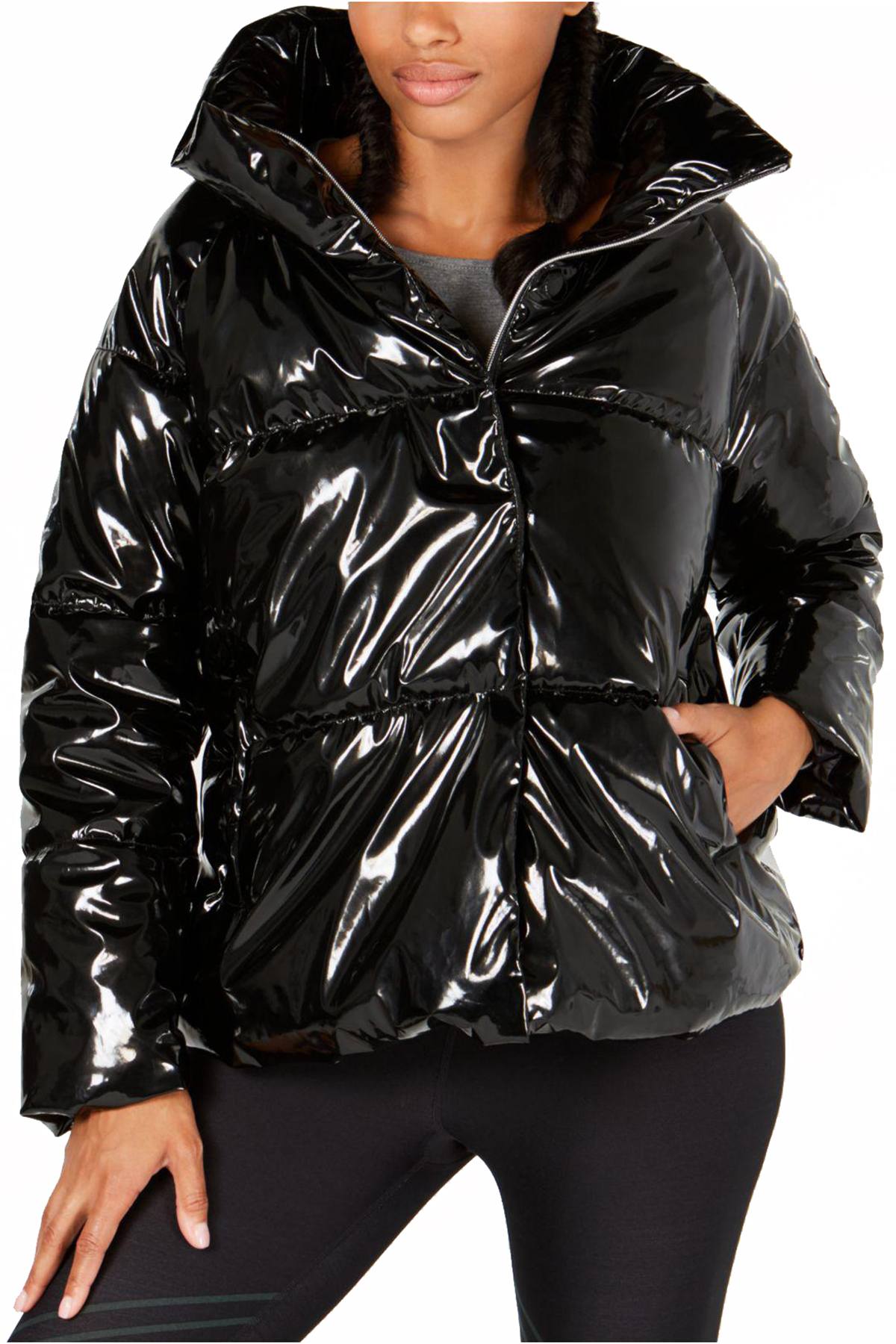 Calvin Klein Performance Black Shiny Puffer Jacket