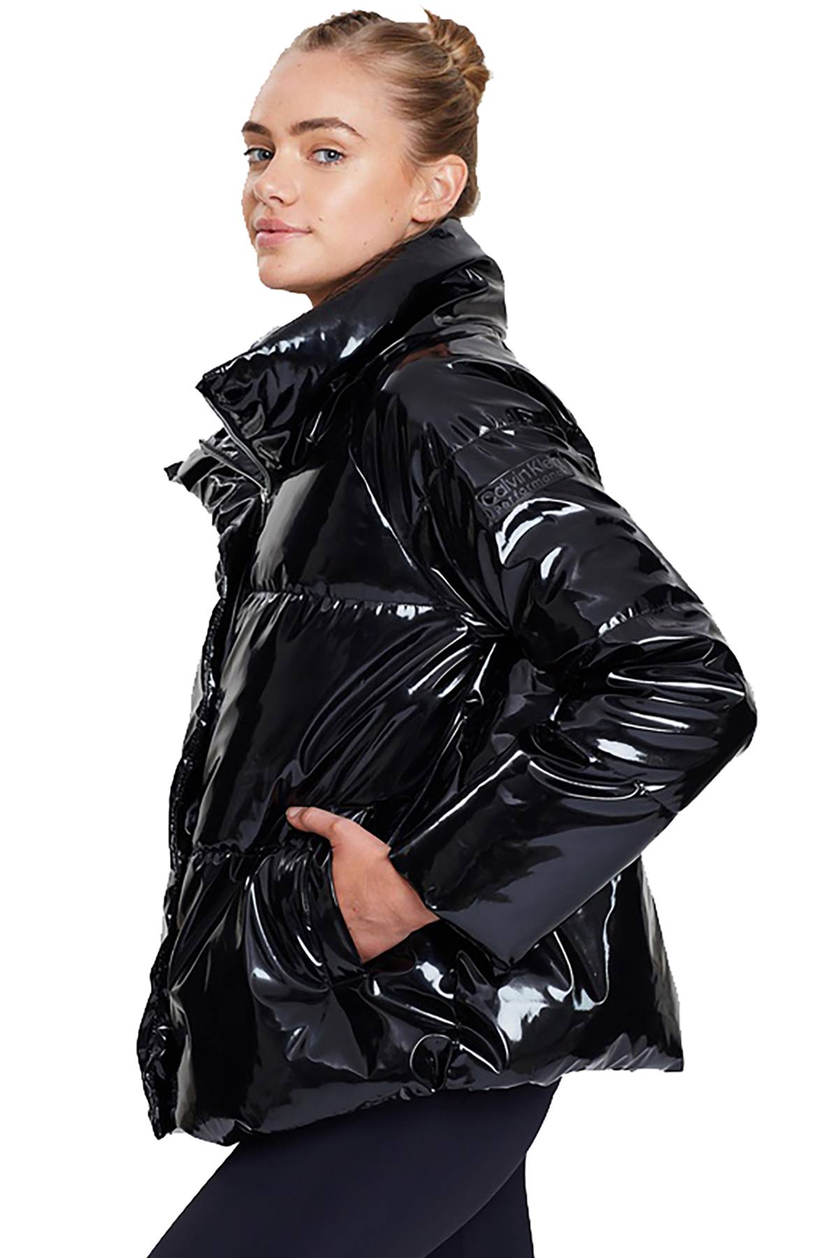 Calvin Klein Performance Black Shiny Puffer Jacket