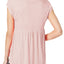 Calvin Klein Performance Cameo-Pink Gathered-Back Top