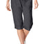 Calvin Klein Performance Charcoal Poplin Convertible Capri Cargo Pant