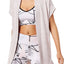 Calvin Klein Performance Evening Sand Combo Seamed Open-Front Cardigan