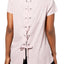 Calvin Klein Performance Evening Sand Lace-Up Back Top