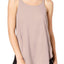 Calvin Klein Performance Evening Sand Racerback Split-Hem Tank Top