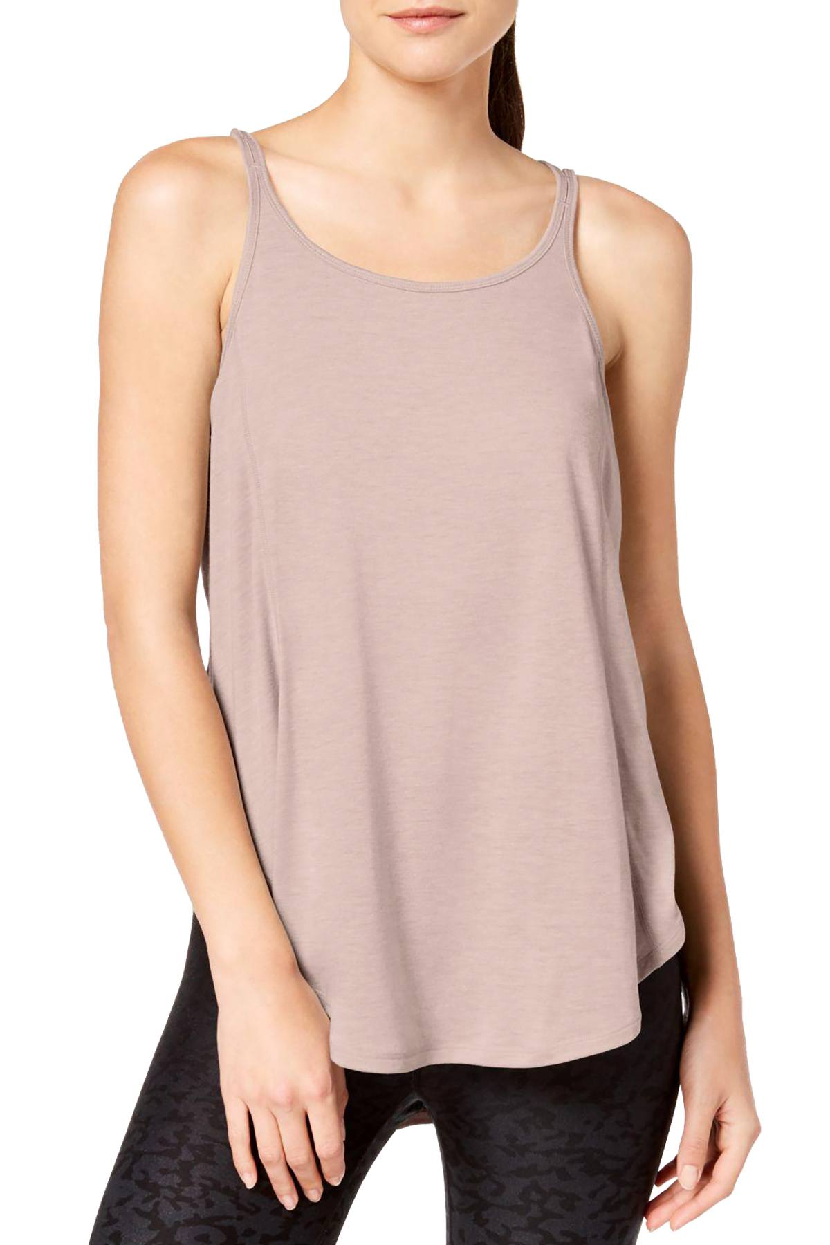 Calvin Klein Performance Evening Sand Racerback Split-Hem Tank Top