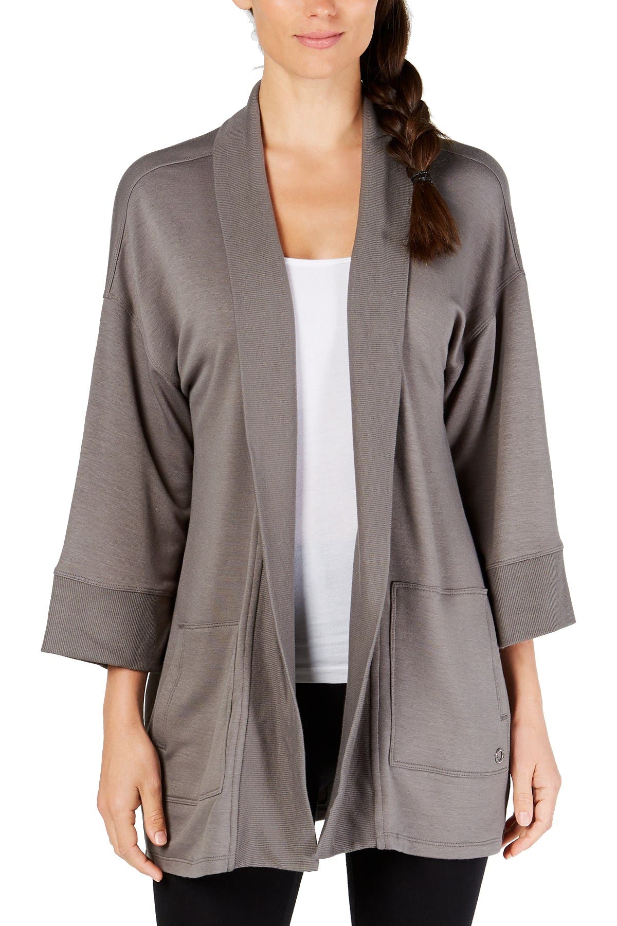 Calvin Klein Performance Olive Drapey Cardigan
