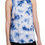 Calvin Klein Performance Peacoat Blue Tie Dye Cutout Back Tank Top
