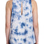 Calvin Klein Performance Peacoat Blue Tie Dye Cutout Back Tank Top