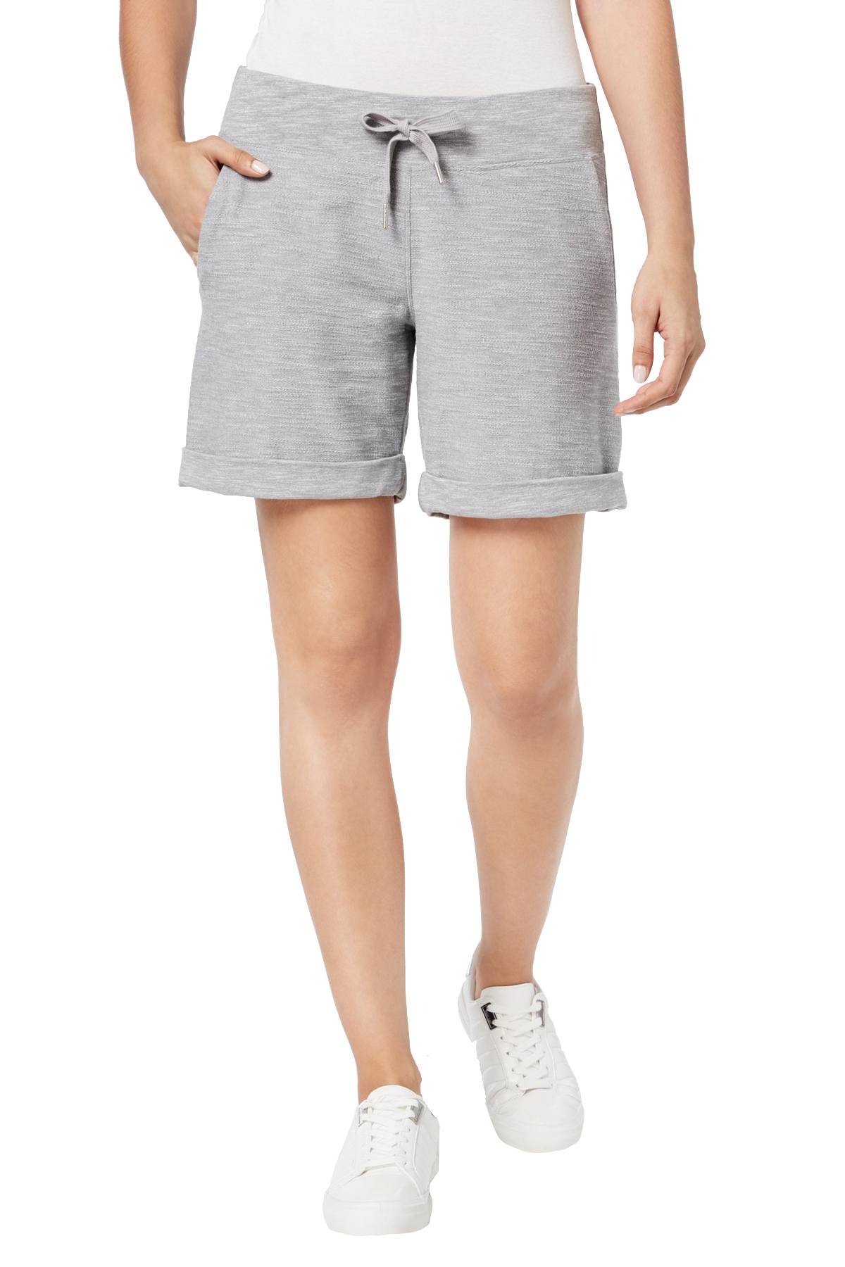 Calvin Klein Performance Pearl Heather-Grey Cuffed Short