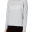Calvin Klein Performance Pearl Heather-Grey Logo Cropped Hoodie