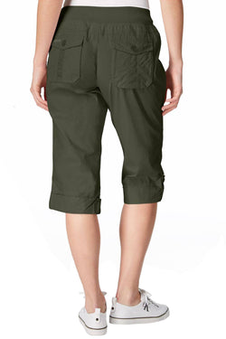 Calvin Klein Performance Quail Poplin Convertible Capri Cargo Pant thumbnail 4