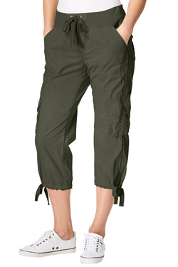 Calvin Klein Performance Quail Poplin Convertible Capri Cargo Pant thumbnail 1