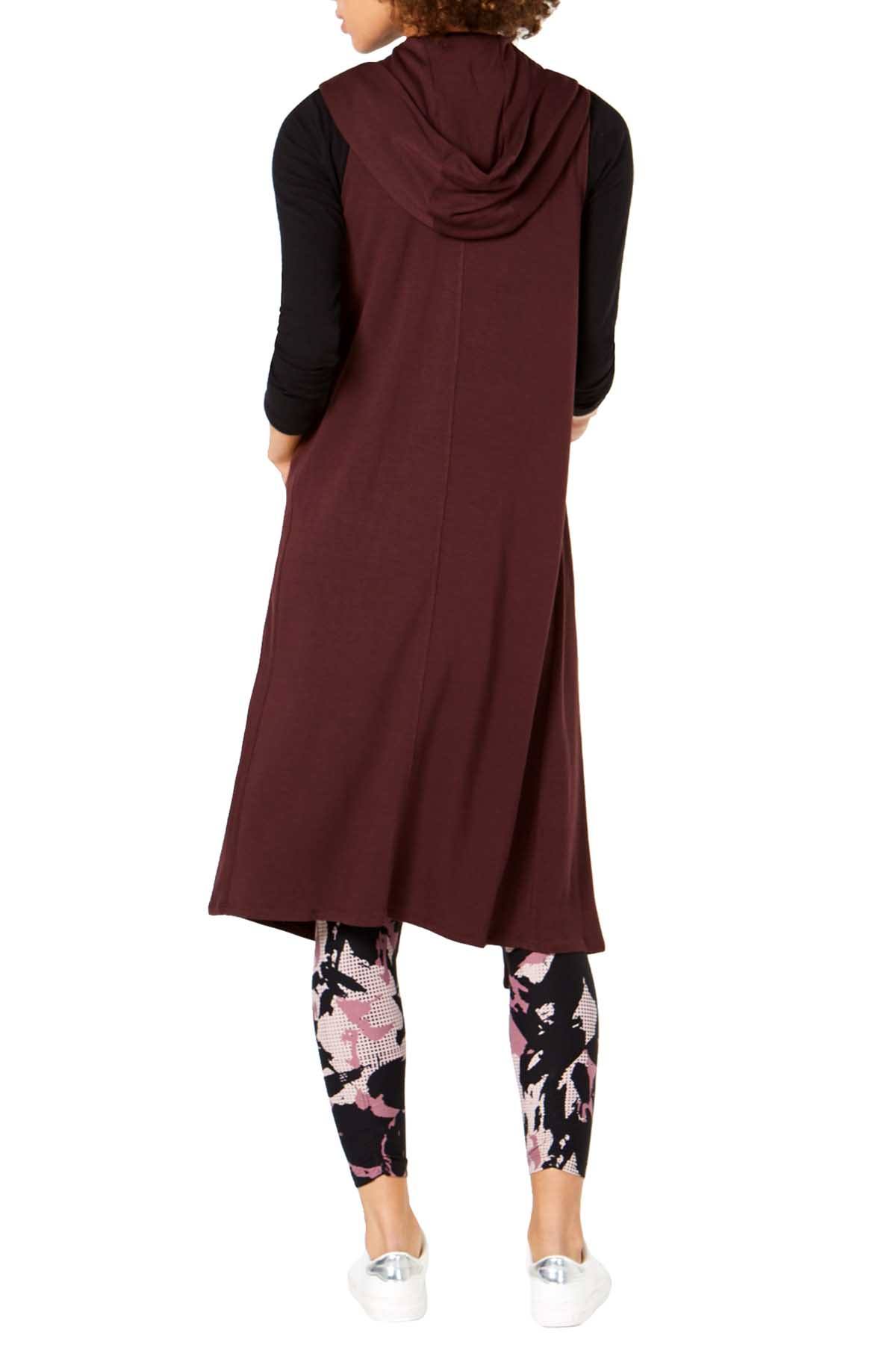 Calvin Klein Performance Raisin Long Hooded Vest