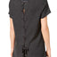 Calvin Klein Performance Slate Heather Lace-Up Back Top