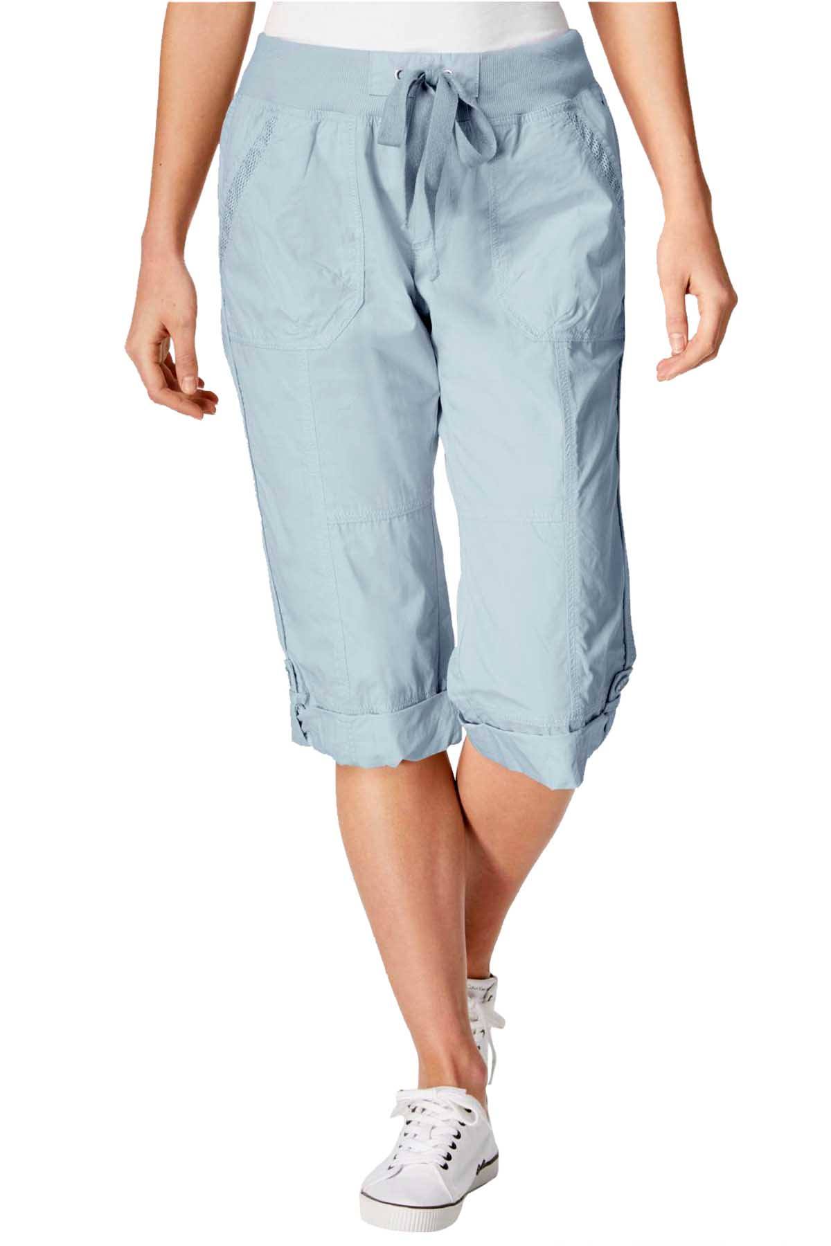 Calvin Klein Performance Waterfall Poplin Convertible Capri Cargo Pant