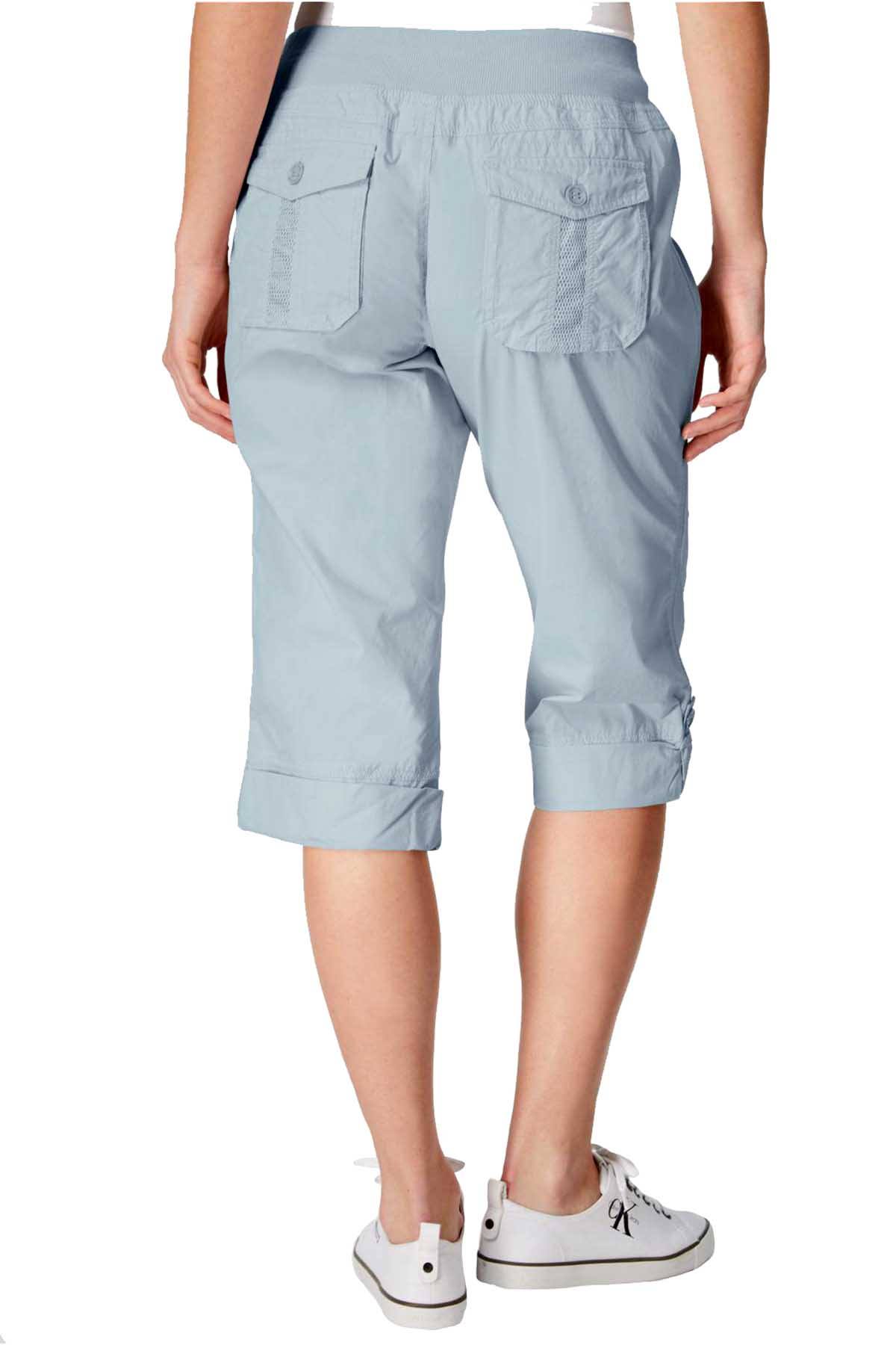 Calvin Klein Performance Waterfall Poplin Convertible Capri Cargo Pant