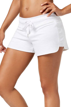 Calvin Klein Performance White Curved-Hem Short thumbnail 1