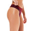 Calvin Klein Phoebe-Burgundy Monogram Waist Thong