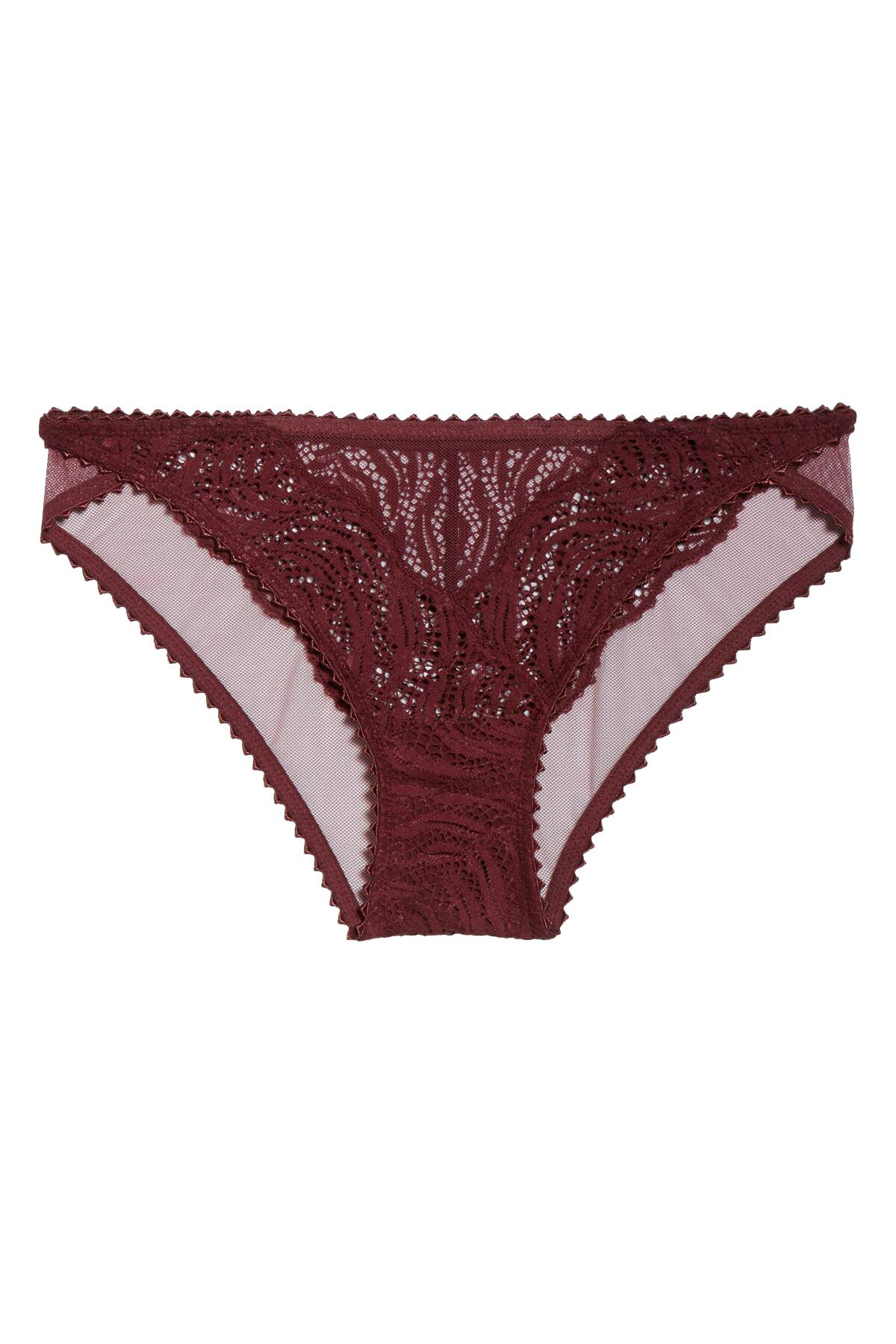 Calvin Klein Phoebe-Burgundy Siren Lace Bikini Brief